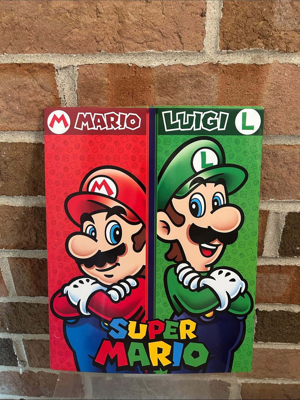 Innovative Design Folders Mario Bros Hole Punch Folders 2 Pockets New Lot 2
